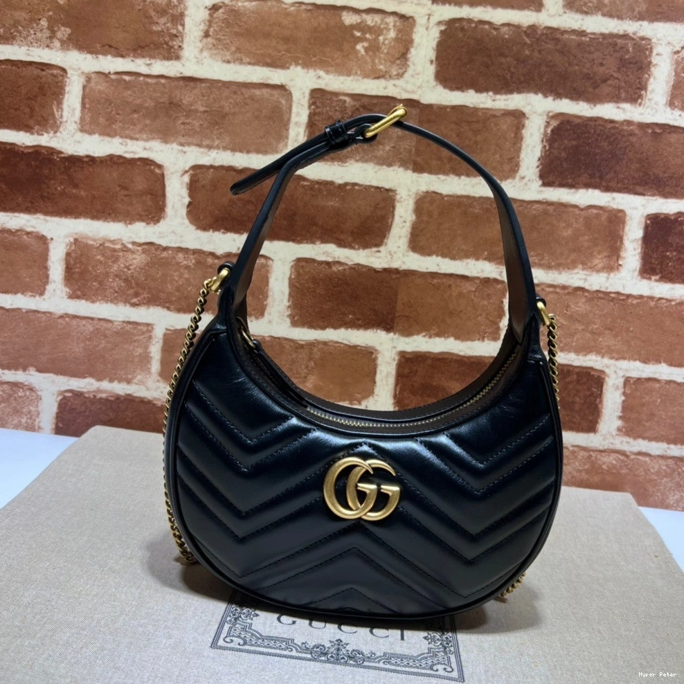 Hyperpeter GG GUCCI mini bag half-moon-shaped Marmont 0818